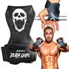 JerkFit Death Grips Ultra Premium Lifting Straps for Deadlifts, Pull ups, Heavy Shrugs | Lifting Hand Grips with Padded Support | Palm Protection & Increased Grip for Heavy Pull Lifts (Small)