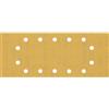 Bosch Professional 10x Carte abrasive Expert C470 con 14 fori (per Legno duro, Vernice su legno, 115x280 mm, Grana 320, accessorio Levigatrice orbitale)