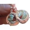 Generic ✿ ASIMMETRICO in ICE BLUE ✿ Orecchini con Corallo (292)