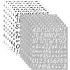 LOREC 14 Fogli 1176 Pezzi Adesivi Lettere Alfabeto Lettere Adesive in Vinile Numeri Adesivi Stickers Lettere Adesive Adatti per Decorazioni Regalo, Album Fotografici, Biglietti di Auguri, DIY Scrapbooking