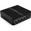 WEIDIAN Firewall 2.5GbE, Firewall PC, Network Security Micro Appliance, Router PC, Celeron J4125, AES-NI, HDMI, RS232 COM, 2USB3.0, 4RJ45 LAN, SIM Slot, Compatible with OPNsense etc(8GB RAM/256GB SSD)