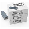 Terryshop74® Spillette Metalliche 6/4 per Cucitrici Manuali - 3000 Punti Metallici Compatibili con Modello 130/E - Resistenti e Antiruggine per Casa, Ufficio e Scuola