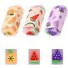 Vicloon 3 gomme da cancellare a forma di frutta, in plastica, a lunga durata, per bambini, per scuola, ufficio, disegno, bomboniere