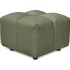 EvergreenWeb Pouf poggiapiedi con bombature morbide, Pouf Rubiq Oliva 60 x 150 cm