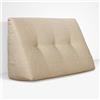 EvergreenWeb Cuscino da Lettura a Cuneo Chill Pillow 45 cm x 26 cm Beige