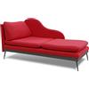 EvergreenWeb Chaise Longue Elegante Giselle Rosso