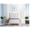 EvergreenWeb Letto Londra Bianco crema 90x190 cm