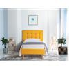 EvergreenWeb Letto Londra Giallo senape 90x190 cm