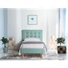 EvergreenWeb Letto Londra Celeste 90x190 cm