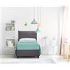 EvergreenWeb LETTO SINGOLO CONTENITORE - ARLES Grigio