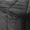 EvergreenWeb Pouf Letto Velvet Grigio