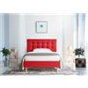 EvergreenWeb Letto Londra Rosso 120x190 cm