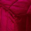 EvergreenWeb Pouf Letto Velvet Rosso