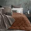 EvergreenWeb Trapunta MATRIMONIALE VELVET 270x270 cm Incenso