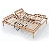 EvergreenWeb Rete Legno Motorizzata Alzate Separate Orange 170x190 cm