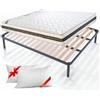 EvergreenWeb kit rete e materasso Bonnel 160x195 cm