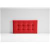 EvergreenWeb Testata Letto Londra Rosso 90x190 cm