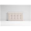 EvergreenWeb Testata Letto Londra Bianco crema 120x190 cm