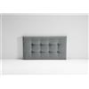 EvergreenWeb Testata Letto Londra Grigio 90x190 cm