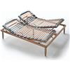 EvergreenWeb Rete in Legno Matrimoniale con Alzate Manuali separate Lemon 140x200 cm