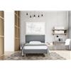 EvergreenWeb Letto Roma Grigio 120x190 cm