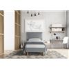 EvergreenWeb Letto Roma Grigio 90x190 cm