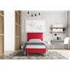 EvergreenWeb Letto Roma Rosso 90x190 cm