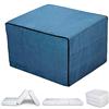 EvergreenWeb Futon pouf Letto FUTON VELVET Blu