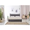 EvergreenWeb KIT Letto Contenitore con Materasso Fashion Memory Grigio 160x190 cm