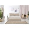 EvergreenWeb KIT Letto Contenitore con Materasso Fashion Memory Tortora 160x190 cm