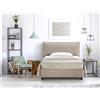 EvergreenWeb KIT Letto Contenitore con Materasso Fashion Memory Tortora 180x200 cm