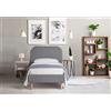 EvergreenWeb Letto Oslo Grigio 90x190 cm