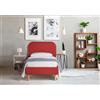 EvergreenWeb Letto Oslo Rosso 90x190 cm