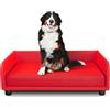 EvergreenWeb Cuccia per cani - Divano letto King Dog Home 70X90 Rosso