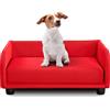 EvergreenWeb Cuccia per cani - Divano letto King Dog Home 50X70 Rosso