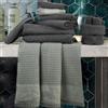 EvergreenWeb Set APONE Asciugamani viso + ospite Verde