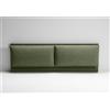 EvergreenWeb Testata Letto Imbottita - ROMA Verde 160x190 cm