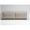 EvergreenWeb Testata Letto Imbottita - ROMA Tortora 160x190 cm