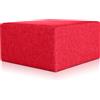 EvergreenWeb Pouf Rubino 83 x 83 cm Rosso