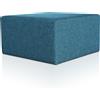 EvergreenWeb Pouf Rubino 83 x 83 cm Blu