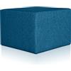 EvergreenWeb Pouf Rubino 63 x 63 cm Blu