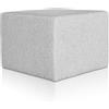 EvergreenWeb Pouf Rubino 63 x 63 cm Grigio