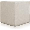 EvergreenWeb Pouf Rubino 53 x 53 cm Beige