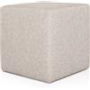 EvergreenWeb Pouf Rubino 43 X 43 cm Beige