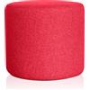 EvergreenWeb Pouf Ambra 80 cm Rosso