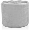 EvergreenWeb Pouf Diamante 50 cm Grigio