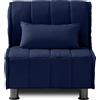 EvergreenWeb Poltrona letto singolo | EVENING Blu Singolo