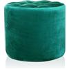 EvergreenWeb Pouf Diamante 80 cm Petrolio