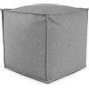 EvergreenWeb POUF QUADRATO PIUMA 80x80 cm Grigio scuro