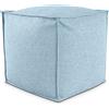 EvergreenWeb POUF QUADRATO PIUMA 80x80 cm Celeste